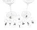 Palm City Products Two Unique Wine Charm Sets - 20 Pieces Total, Beach and World Traveler Themes