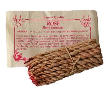 AzureGreen Home Fragrance Incense Rope Rose Himalayan… at Amazon