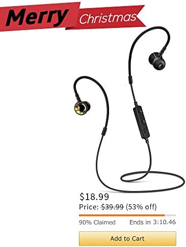 Bluetooth Headphones NMPB Q8 wireless Earhook Headset Noise Cancelling Running Gym Stereo Sweatproof Earphones with Mic-Black Earbuds