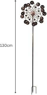 Garden Mile Venti Solar Powered Wind Spinner Ground Stake Garden Ornament view 4