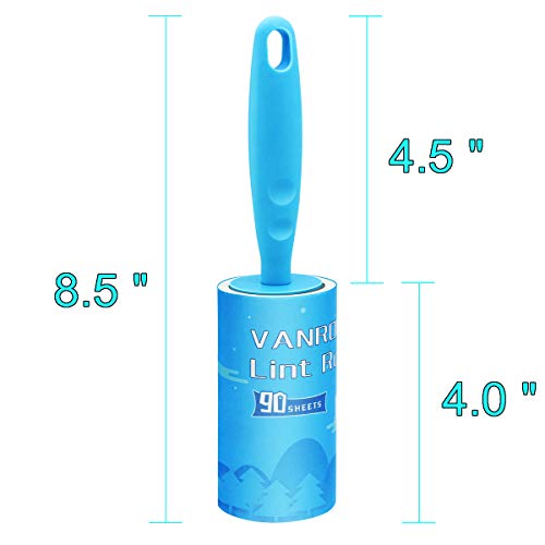 Vanpad 540 Sheets Lint Roller, 3 Handles, 6 Refills
