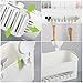Teletrogy Suction Cup Shower Caddy No Damage Shower Wall Caddy For Shampoo Conditioner Plastic Bath Shelf Storage Organizer Rustproof Basket For Kitchen & Bathroom Accessories White