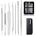 Pimple Popper Tool Kit 7 PCS, Fypo Blackhead Remover Kit Whitehead Blemish Acne Comedone Stainless Steel Removal Tools