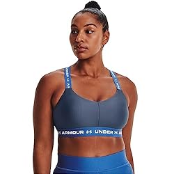 Under Armour Women's Crossback Low Bra, Utility