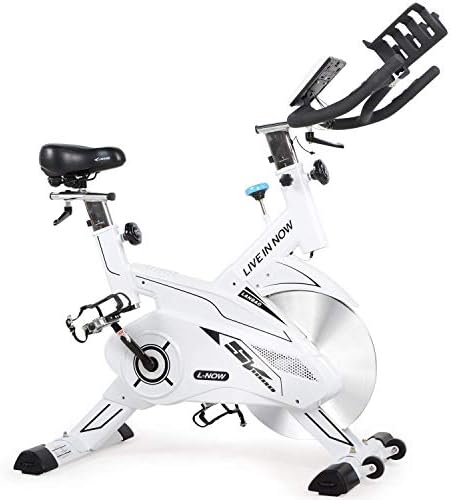 L NOW Indoor Exercise Bike Indoor Cycling Stationary Bike Belt Drive Smooth and Quiet