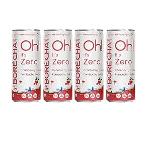 Borécha Oh! Zero Sugar Kombucha Seltzer 330ml | Gut Friendly | Gluten ...