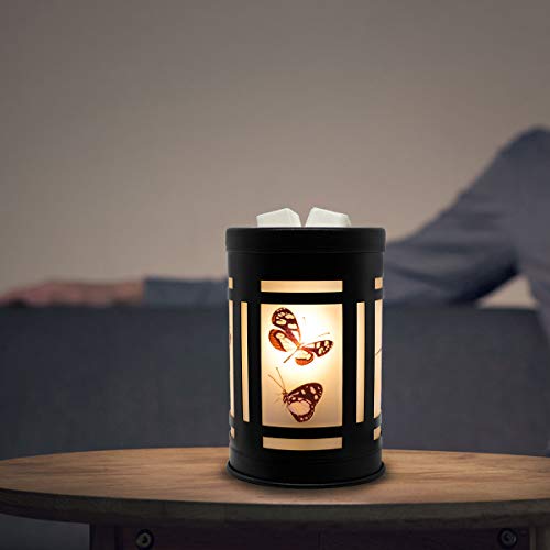 EQUSUPRO Metal Wax Melt Warmer Candle Wax Electric Burner Melter Fragrance Lamp for Home Office Bedroom Living Room Decor Gifts (Trochilus)