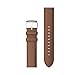 Ticwatch E3 Leather Watch Band Accessory Watch Strap, 20mm Width Brown Leather Replacement Watchband GTH Pro, C2 Onyx and C2 Platinum