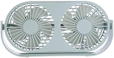 Twin Window Fan with 9 Inch Blades High Velocity Reversible AirFlow Blades Fan 360 Rotation USB Charging (Green)