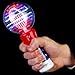 Fun Central LED Light Up Galaxy Spinner Wand for Kids - 4th of July Party Favors - Red White Blue