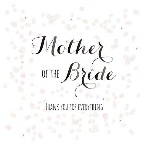 Claire Giles Greeting Cards, Wedding Card, Mother of The Bride Thank You, Colour Dots Design Wedding Greeting Card