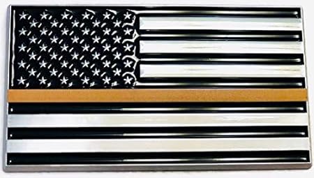 Amazon ディスパッチャー アメリカ国旗 3x5 カーエンブレム 米国旗 車用ステッカー 米国旗 車用デカール メンズ ミニアメリカ国旗 クロム ブラック アメリカ国旗デカール 米国911 ディスパッチャーギフト エンブレム 車 バイク