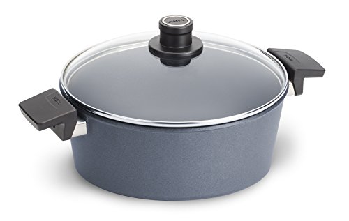 Woll Diamond Lite/Plus Diamond Reinforced Nonstick Scratch Resistant Cast Aluminum Cookware Oval Roaster with Lid, 6.3-Quart