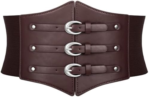 Women\'s Corset Belt Extra Wide Stretchy Belts Elastic Waspie Waist Belt XZQTIVE Black Corset Waist Belt for Women, Wide Elastic Tie  main image 4