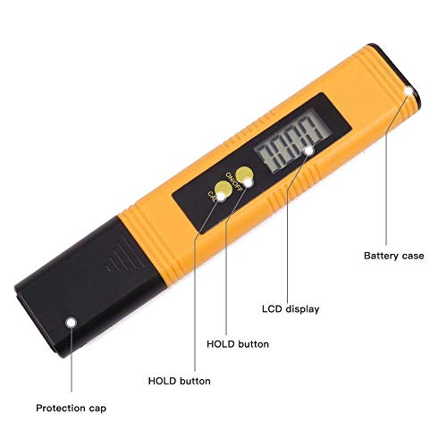 instecho Digital PH Meter, 0.01 Resolution Pocket Size Water Quality Tester with ATC 0-14 pH Measurement Range for Household Drinking Water, Aquarium, Swimming Pools, Hydroponics