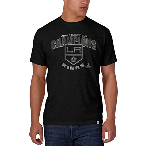 NHL Los Angeles Kings Men's 2014 Stanley Cup Champions Scrum Tee, Medium, Jet Black