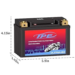 TPE Lithium Motorcycle Scooter Battery LiFePO4