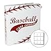 UniKeep Baseball Themed Trading Card Collection Binder with Trading Card Pages. The Binder/Case Is Fully Enclosed to Keep Cards Secure (Strings, Poly Rings)