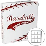 UniKeep Baseball Trading Card Collection Binder - Holds up to 180 Standard Size Cards (2 per Pocket) with Included EnvyPak Platinum Series Pages - Additional Pages Can Be Added