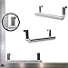 Pro Chef Kitchen Tools Over Cabinet Towel Bar - 12 Inch Over Door Towel Rack - Dish Towel Holder - Set Of Two Cabinet Door Towel Bar Hangers - Bathroom Towel Hanger - Under Cabinet Drying Rag Holders