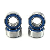 5x10x4mm Precision Ball Bearings ABEC 3 Rubber Seals (4) MR105-2RS-BU