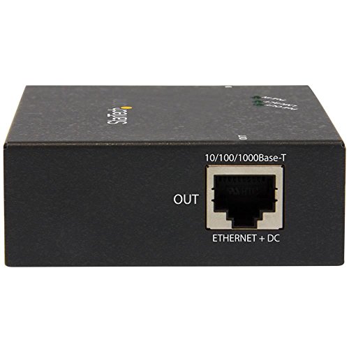 StarTech.com 1 Port Gigabit PoE+ Extender 802.3at & 802.3af - 100m (330ft) - Power over Ethernet Extender - PoE Repeater Network Extender