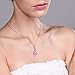 Gem Stone King Infinity Pink Ribbon Spring Rose Pendant Made with Crystals