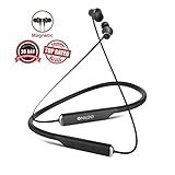 Magnetic Earphones Bluetooth Wireless V4.2 Comfy and Sweatproof ONKEE Earbuds I HiFi Stereo 15 Hrs Playback Headset I Cell & Tablets, Sports, Travel & TV Headphones with Noise Cancelling Mic (Black)