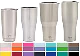 Simple Modern Tumbler Vacuum Insulated 30oz Cruiser with Lid - Double Walled Stainless Steel Travel Mug - Sweat Free Coffee Cup - Compare to Yeti and Contigo - Simple Stainless