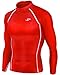 New 051 Skin Tight Compression Base Layer Red Running Shirt Mens S - 2xl (M)