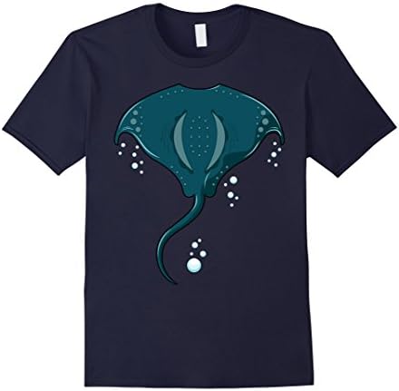 Mens Stingray Costume T-Shirt for Halloween Stingray Animal Tee Medium Navy