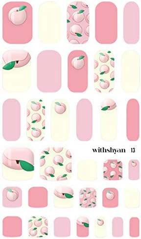 WithShyan Self-Adhesive Trendy Nail Art Stickers, Creamy Fruity, 30 g