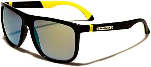 Fishing Sorcerer MZ Yellow Classic Retro Fashion Flat Top Vintage Sunglasses Men Color Lens