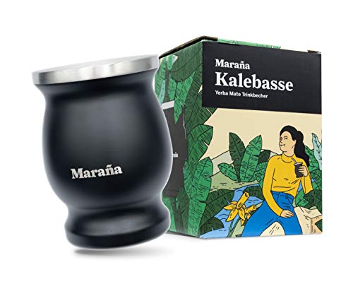 MARANIA Yerba Mate Tee Set - Yerba Mate Set mit 125g Mate Tee Bio & Mate Becher & Bombilla Mate Strohhalm Edelstahl - Mate-Tee Geschenkset – Bild 6