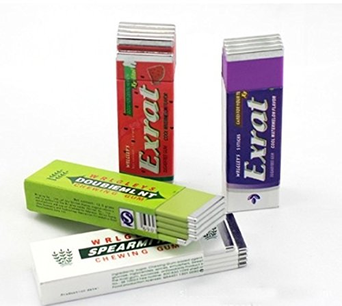 Cooplay 2pcs Shocking Hardcover Chewing Gum Joke Gadget Electric Tricky Prank Gag Funny Toy Fool's Day Gift for Halloween