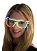 Neon Nightlife Rainbow Frame/Clear Lens Light Up Glasses