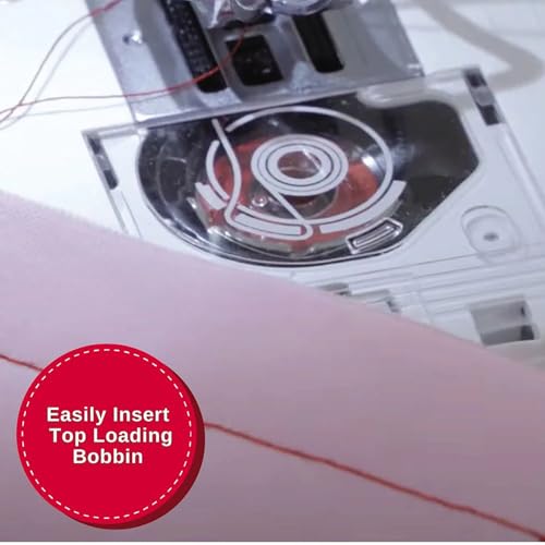 SINGER M1000 Mending Machine | Compact, Lightweight & Portable With 32 Stitch Applications & LED Light | Great for Light to Medium Weight Fabrics & Repairs – White