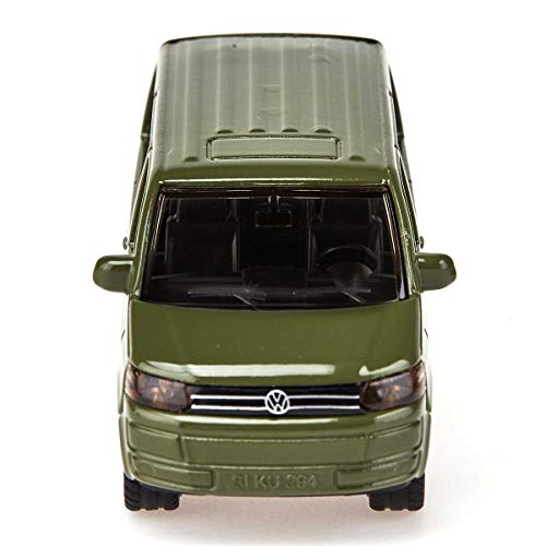 siku 1070, VW Multivan, Metall/Kunststoff, Rot, Öffenbare Heckklappe, Anhängerkupplung – Bild 4