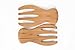 SM Bowls Bamboo Salad Bowl w/ Serving Hands: Sustainable set includes large square bowl and matching salad servers