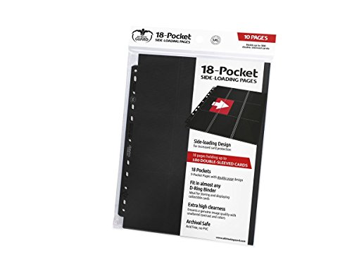 Ultimate Guard 18-Pocket Pages Side-Loading Album (Black)