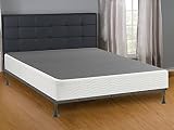 Mattress Solution, Queen Size Metal Box Spring with 6 Support Legs , Simple Assembly Required