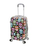 Rockland Vision Hardside Spinner Wheel Luggage, Owl
