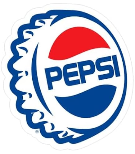 【激レア】Pepsi ロゴ  Amazon.com: CafePress 90S Pepsi Logo Cap Small Die Cut Sticker, 3