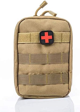 Bainuojia First Aid Bag Molle Medical Cover Outdoor Emergency Military Program Package Outdoor Travel Hunting Utility Pouch Coffee