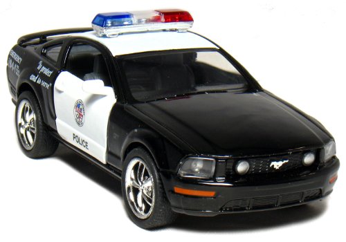 4 Mustang+Police+Black+White+Toywonder