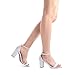 DREAM PAIRS Women's Chunk Low Heel Pump Sandals