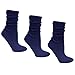 Luxury Divas Cotton 3 Pack Slouch Socks