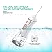 Liberex Cordless Water Flosser - Portable Oral Irrigator with 5 Jet Nozzles, IPX7 Waterproof 300ml Reservoir, 3 Modes Dental Care Teeth Jet for Teeth Braces,USB Rechargeable