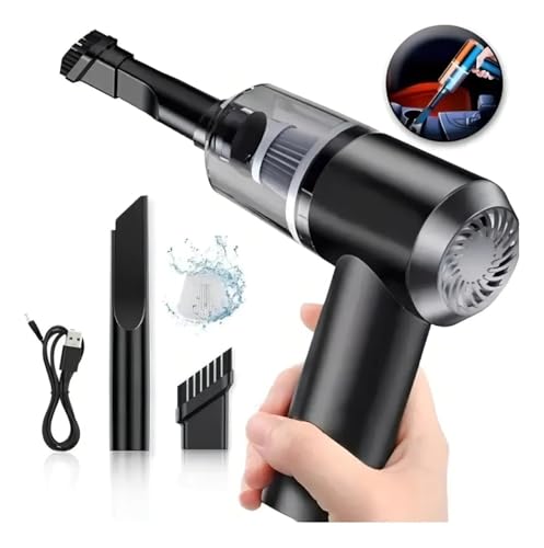 Aspirador Automotivo Portátil Sem Fio 3 em 1 USB - Potente, Recarregável, Função Soprador, Filtro Lavável, Ideal para Carro, Casa e Escritório– Linha PREMIUM