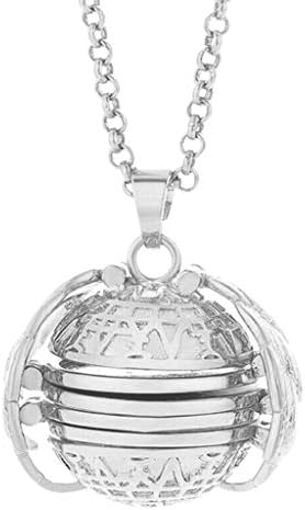 Expanding Photo Locket Angel Wings Pendant Necklace Jewelry Gift for Women Girls